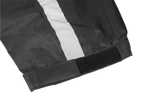 Photo showing elastic and self fastening cuff on StormRider jacket in Black on white background